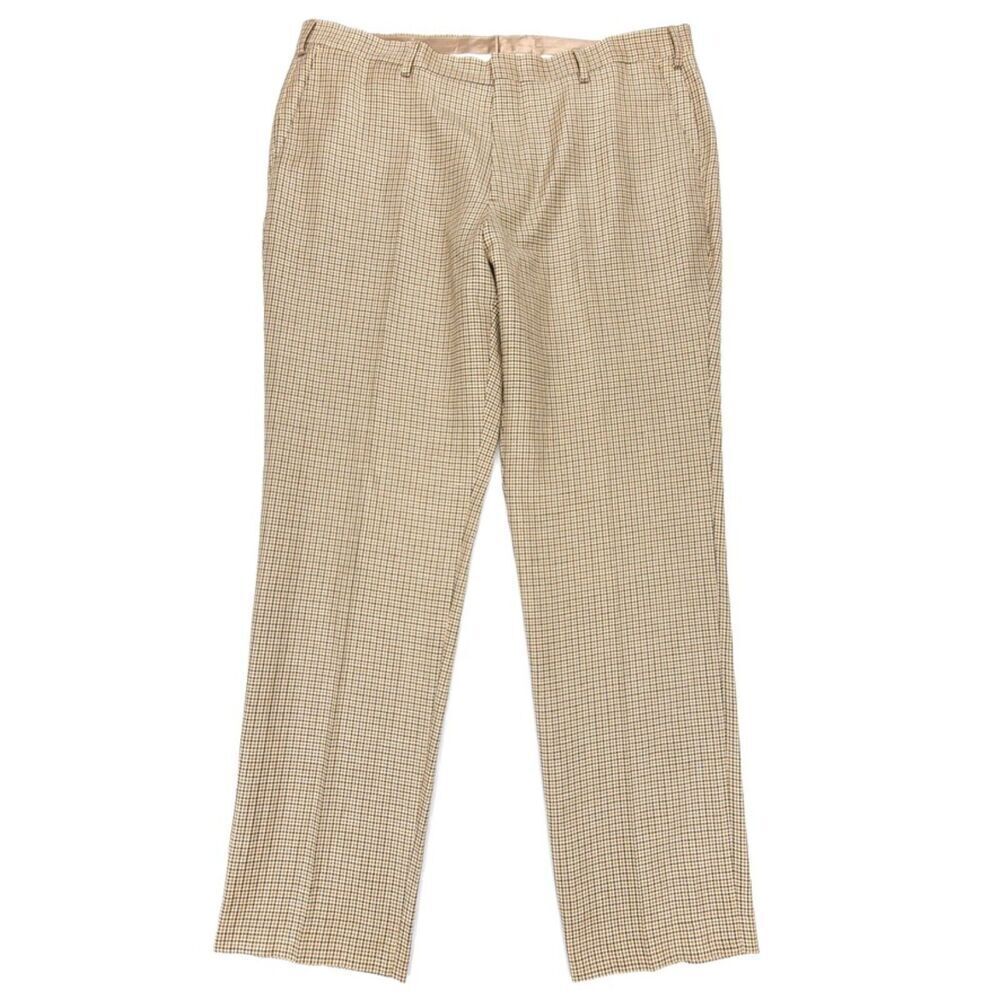 NEW J Crew Ludlow Slim Fit Pant English Wool Linen Houndstooth 38x32 Old Money